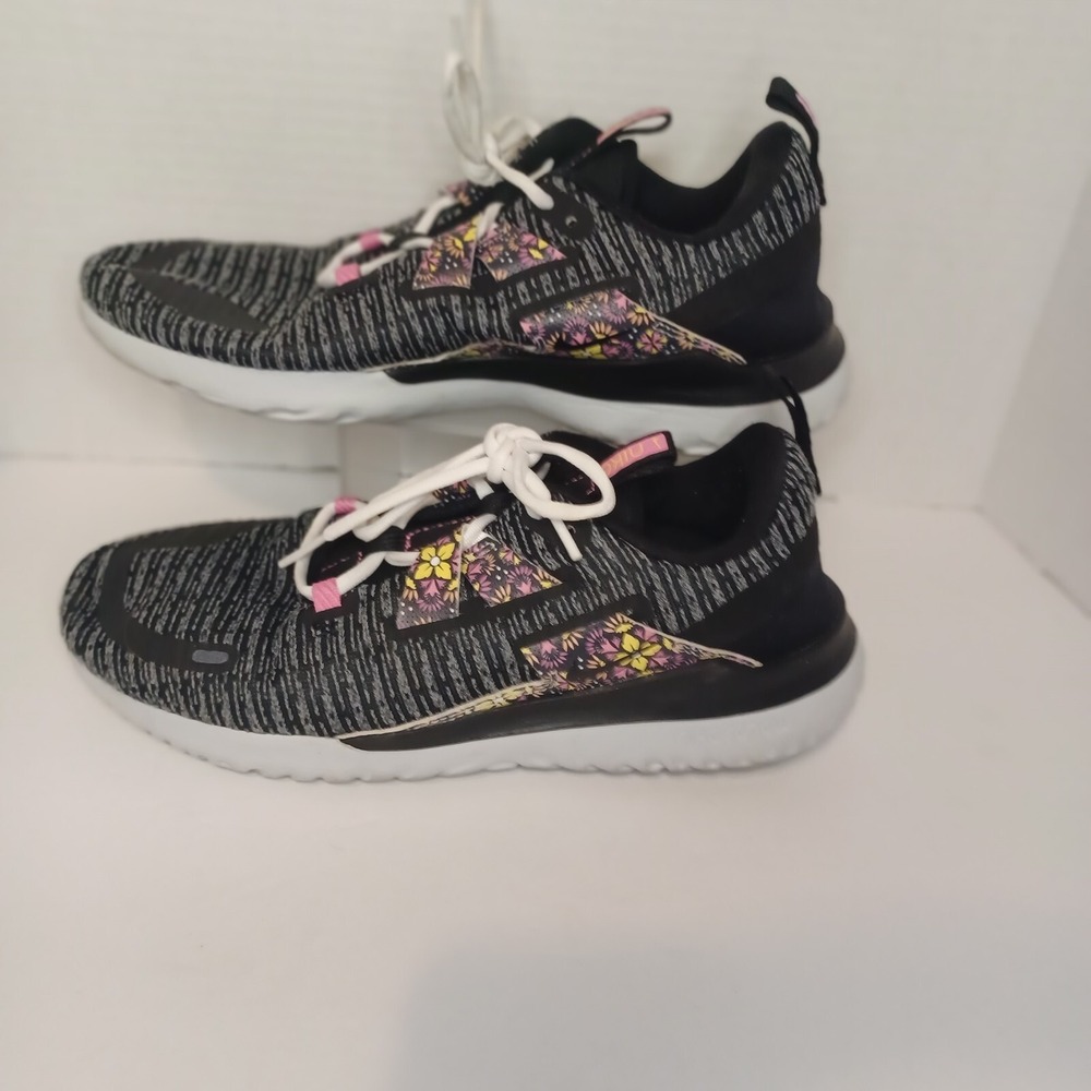 Nike Renew‎ Rival Premium Black White Floral Running Shoes BQ9265-100 Womens 8.5